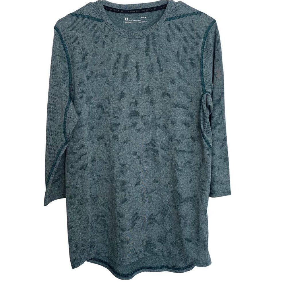 Under Armour Threadbone Long Sleeve Green Sz‎ M